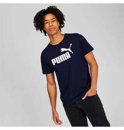 Футболка мужская Puma Essentials Logo Tee Blue 586449-06