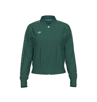 Олимпийка женская Arena Relax Iv Team Jacket Green 001223-661