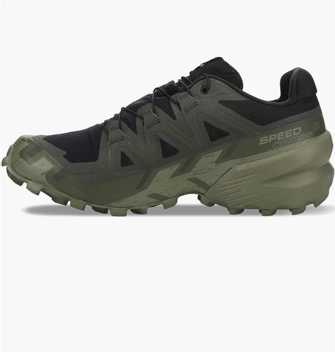 Кроссовки мужские Salomon Speedcross 6 Gtx Trail Running Shoes Black/Olive L47584100