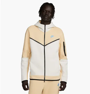 Толстовка чоловіча Nike Sportswear Tech Fleece Full Zip Hoodiee Beige/White DV0537-252