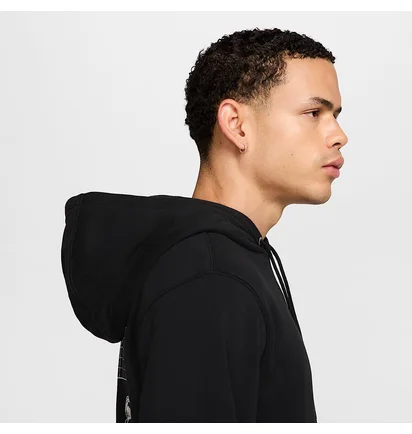 Худі чоловіче Nike Club Ft Moon Gfx Black HQ8594-010