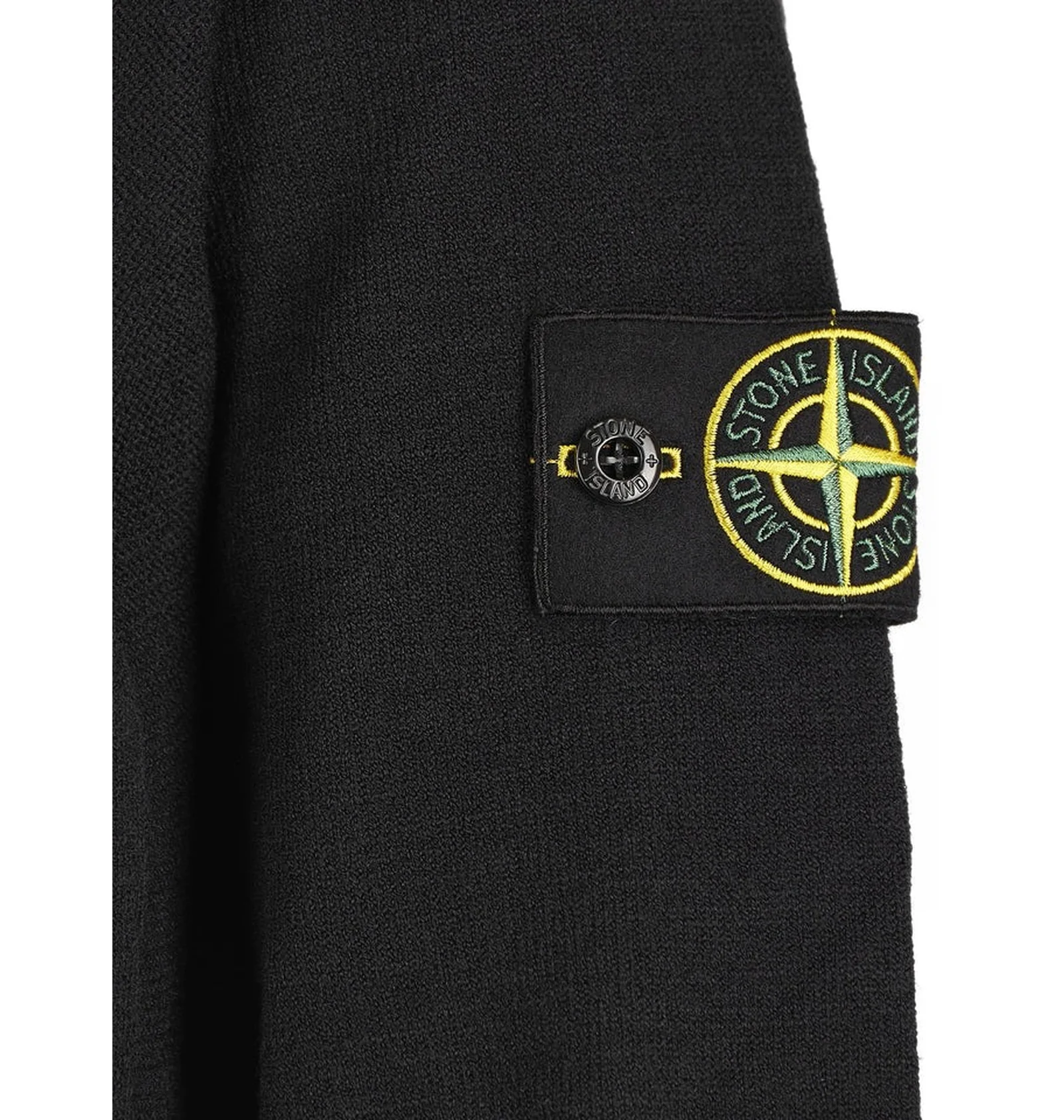 ᐉ Кофта мужская Stone Island Stretch Rws Wool Zip-Up Black