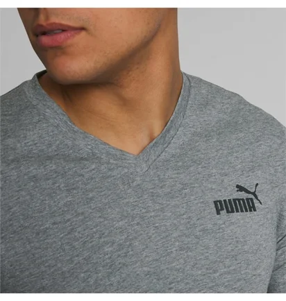 Футболка мужская Puma Essentials+ V-Neck Tee Grey 586277-03