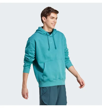Худи мужское Adidas All Szn Garment-Wash Turquoise IB4074