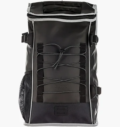 Рюкзак унісекс Rains Backpacks Black 1315-BLACKREFLECTIVE