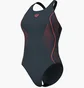 Купальник женский Arena Grid Swimsuit V Back Graphic Blue 010263-550
