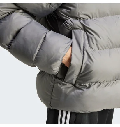 Пуховик чоловічий Adidas Tonal Hooded Puffer Grey IY3398