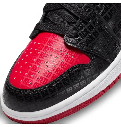 Кросівки дитячі Air Jordan 1 Mid Black/Red Dm9650-001