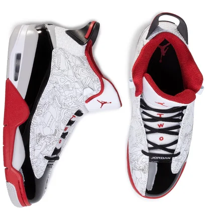 Кроссовки мужские Air Jordan Dub Zero White/Varsity Red/Neutral Grey/Black 311046-116