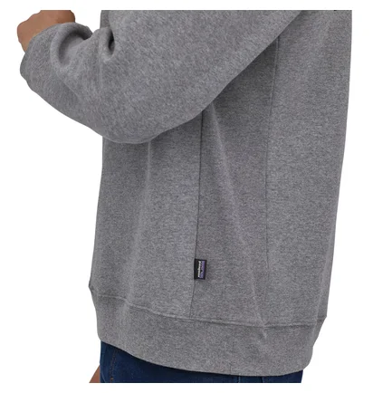 Свитшот мужской Patagonia P-6 Logo Uprisal Crew Sweatshirt Gravel Heather Grey Glh39657