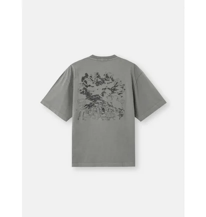 Футболка мужская Stone Island Regular-Fit Short-Sleeve T-Shirt With Megacity Sky Embroidery Grey K2S152100021-S0233-V006B