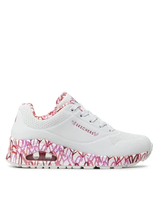 Кросівки жіночі Skechers Uno Loving Love White 155506-WRPK