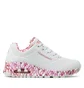 Кроссовки женские Skechers Uno Loving Love White 155506-WRPK