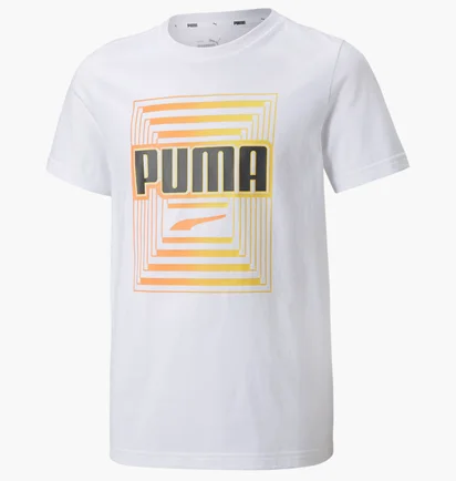 Футболка детская Puma Alpha Graphic Youth Tee White 847292-02