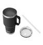Термокружка Yeti Rambler 35Oz (1035Ml) Straw Mug Black 70000002297