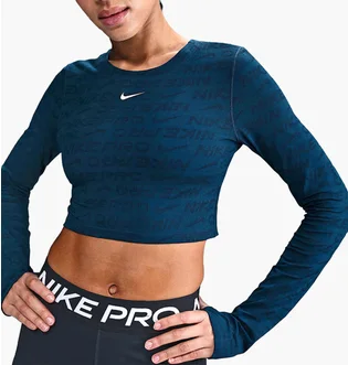 Лонгслів жіночий Nike Pro Blue HJ4281-478