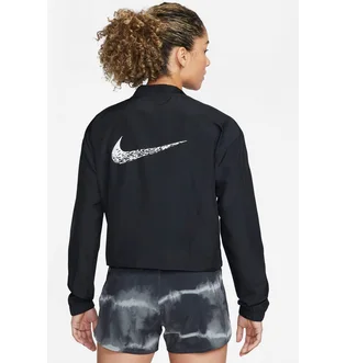 Ветровка женская Nike W Nk Swoosh Run Jacket Black Dm7775-010