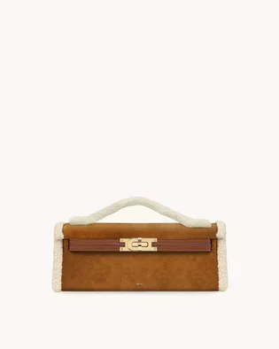 Сумка жіноча JW PEI Bria Faux Suede Structured Top Handle Bag Brown BB2025BG121880JWP