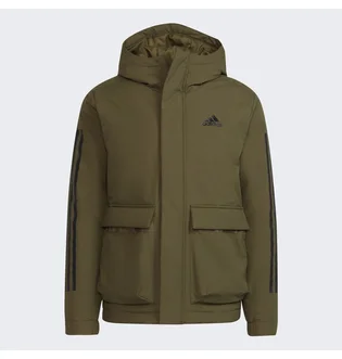 Куртка чоловіча Adidas Utilitas 3-Stripes Hooded Jacket Olive GT1691