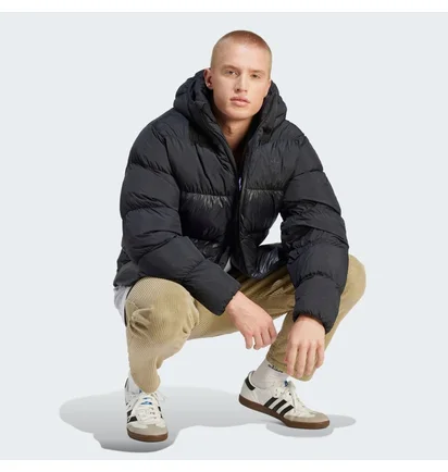 Пуховик мужской Adidas Adicolor Down Regen Hooded Puffer Black IL2572
