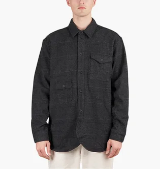 Рубашка унисекс Han Kjobenhavn Army Overshirt Black M-130958