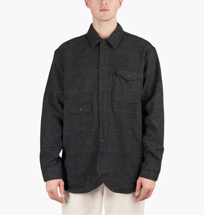 Рубашка унисекс Han Kjobenhavn Army Overshirt Black M-130958