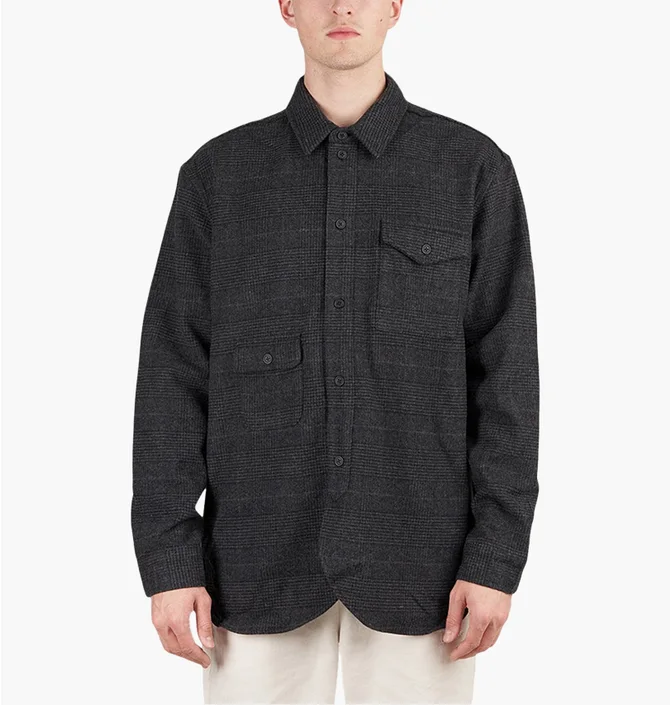 Рубашка унисекс Han Kjobenhavn Army Overshirt Black M-130958