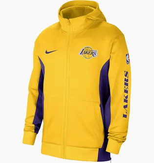 Толстовка мужская Nike Los Angeles Lakers Showtime Dri-Fit Nba Yellow DX9420-728