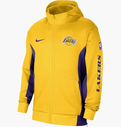 Толстовка мужская Nike Los Angeles Lakers Showtime Dri-Fit Nba Yellow DX9420-728
