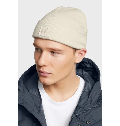 Шапка чоловіча Under Armour Halftime Shallow Cuff White 1379990-110