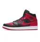 Кроссовки мужские Air Jordan 1 Mid Banned Black/Red 554724-074
