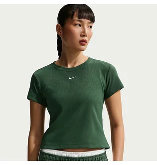 Футболка жіноча Nike Sportswear Tight Ribbed Short-Sleeve Green HV4994-323