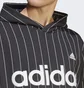 Худи мужское Adidas Pinstripe Fleece Hoodie Black Ib8381