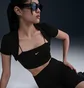 Топ женский Nike Tight Cropped Mini-Rib 2-In-1 Top Black HJ1299-010