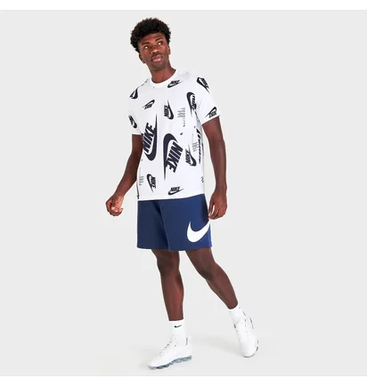 Футболка мужская Nike Sportswear All-Over Futura Print Short-Sleeve T-Shirt White Dr7817-100
