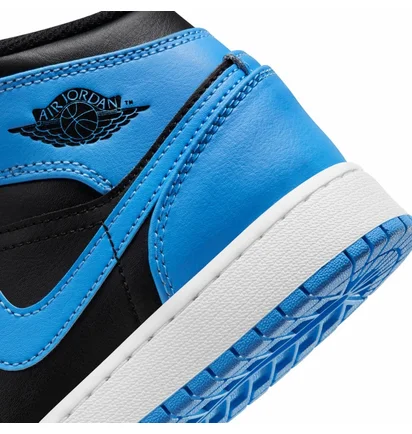 Кросівки чоловічі Air Jordan Air 1 Mid Shoes Black/Blue DQ8426-401