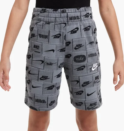 Шорты детские Nike K Ns Club Ft Short Aop Grey FN8743-084