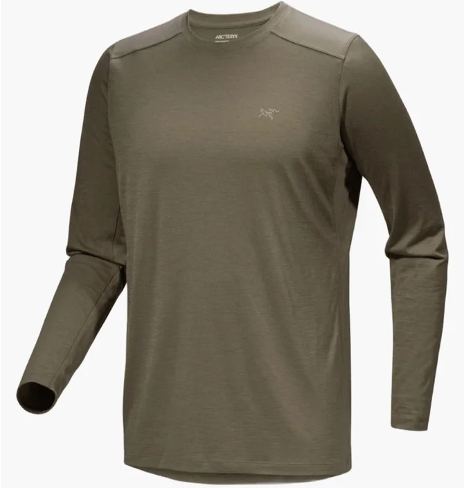 Лонгслив мужской Arc'teryx Ionia Merino Wool Ls Olive X000007732-TATSU