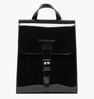 Рюкзак женский Dr. Martens Patent Leather Mini Backpack Black AB053006
