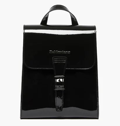 Рюкзак женский Dr. Martens Patent Leather Mini Backpack Black AB053006