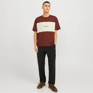 Футболка мужская Jack & Jones Jorvester Block Brown 12277742-BRANDYBROWN-ANTI
