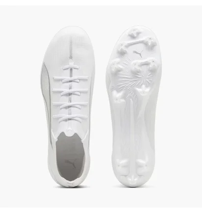 Бутсы унисекс Puma Ultra 5 Ultimate Fg White 107683-04