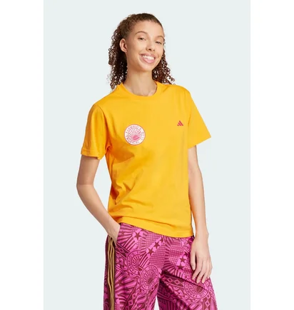 Футболка женская Adidas Farm Rio Graphics Orange JD6293