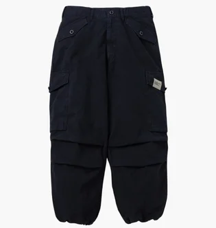 Штаны мужские Neighborhood Wide Cargo Black 242SPNH-PTM01