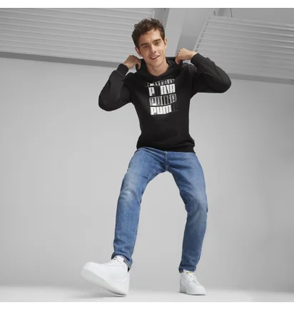 Худи мужское Puma Ess+ Logo Lab Hoodie Tr Black 678978-01