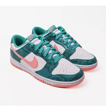 Кроссовки мужские Nike Dunk Low Snakeskin Green Dr8577-300