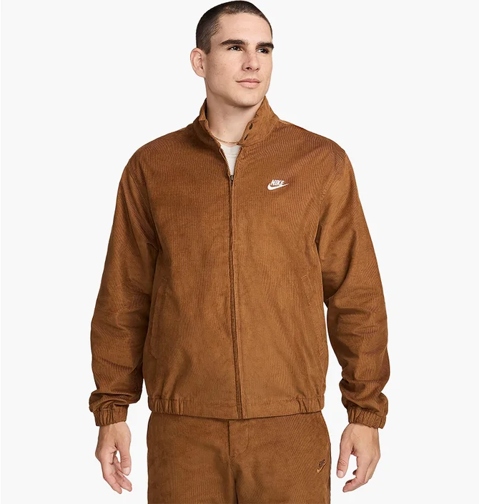 Олімпійка чоловіча Nike Sportswear Club Corduroy Harrington Jacket Brown FZ0631-281
