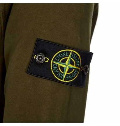 Худи мужское Stone Island Logo Hoodie Olive 791561720-V0058