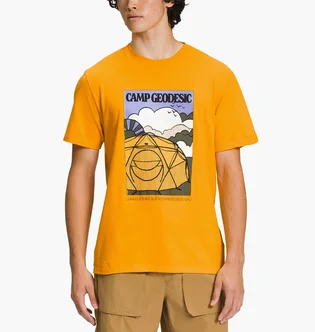 Футболка мужская The North Face Short Sleeve Places We Love Camp Geodesic T-Shirt Yellow NF0A811S56P