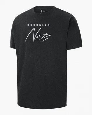 Футболка чоловіча Nike Brooklyn Nets Courtside Black Dx9958-032